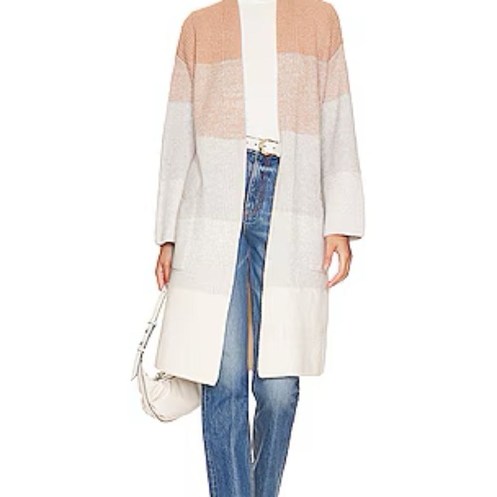 NWT Spiritual Gangster Colorblock Cardigan in Cream and Tan SOLD OUT everywhere